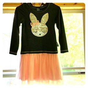 Girls sz 10 bunny dress with tully 🐰